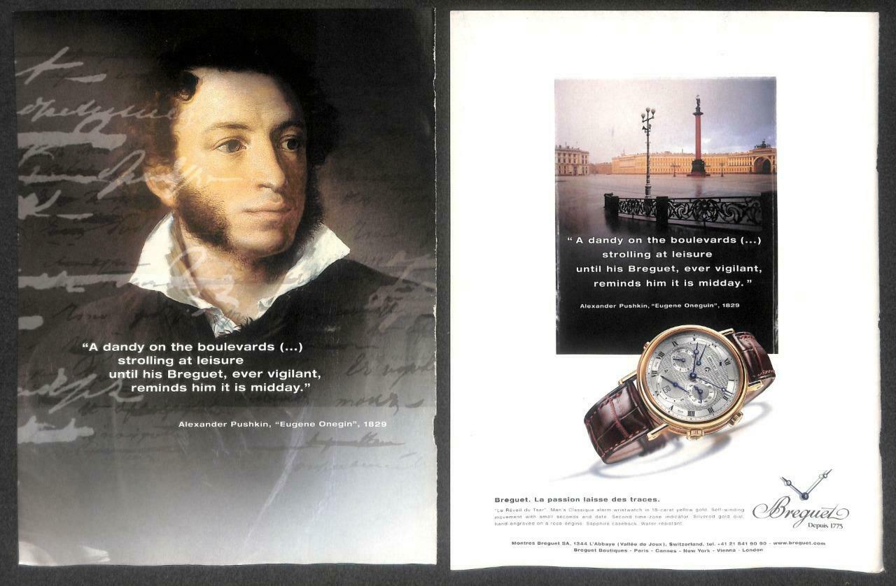 Vintage Breguet Watch Magazine Advertisement Print Ad x 12 (P921)