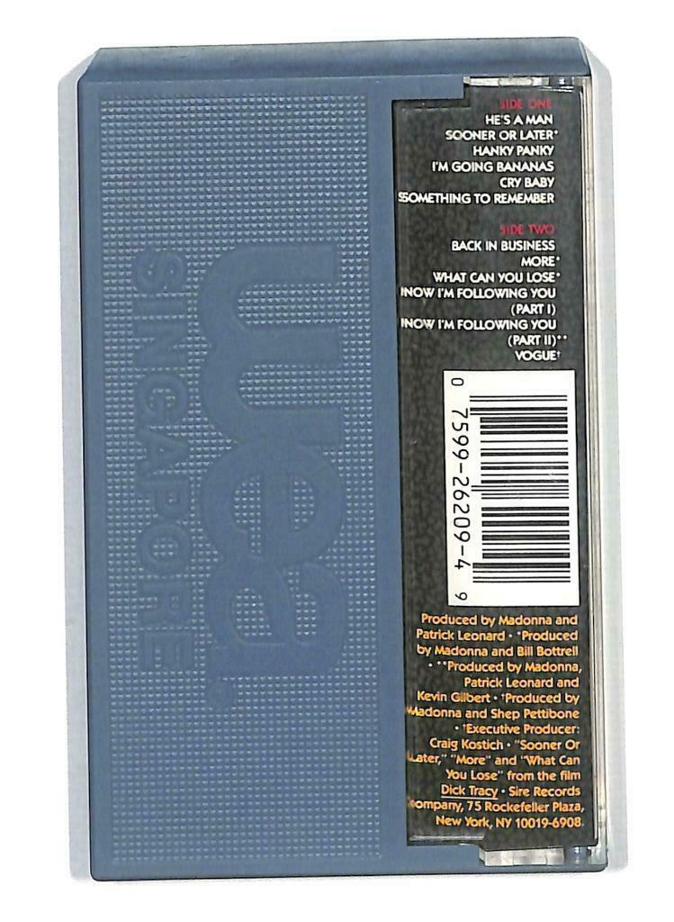 Rare Madonna I'm Breathless He's A Man More Singapore English Cassette CT887
