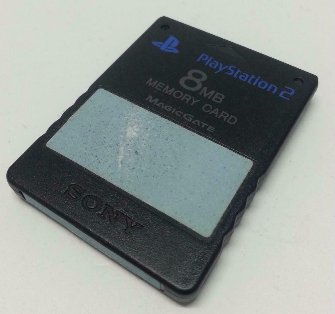 Vintage Sony PlayStation 2 8MB Black Memory Card MagicGate SCPH-10020 F/S (B201)