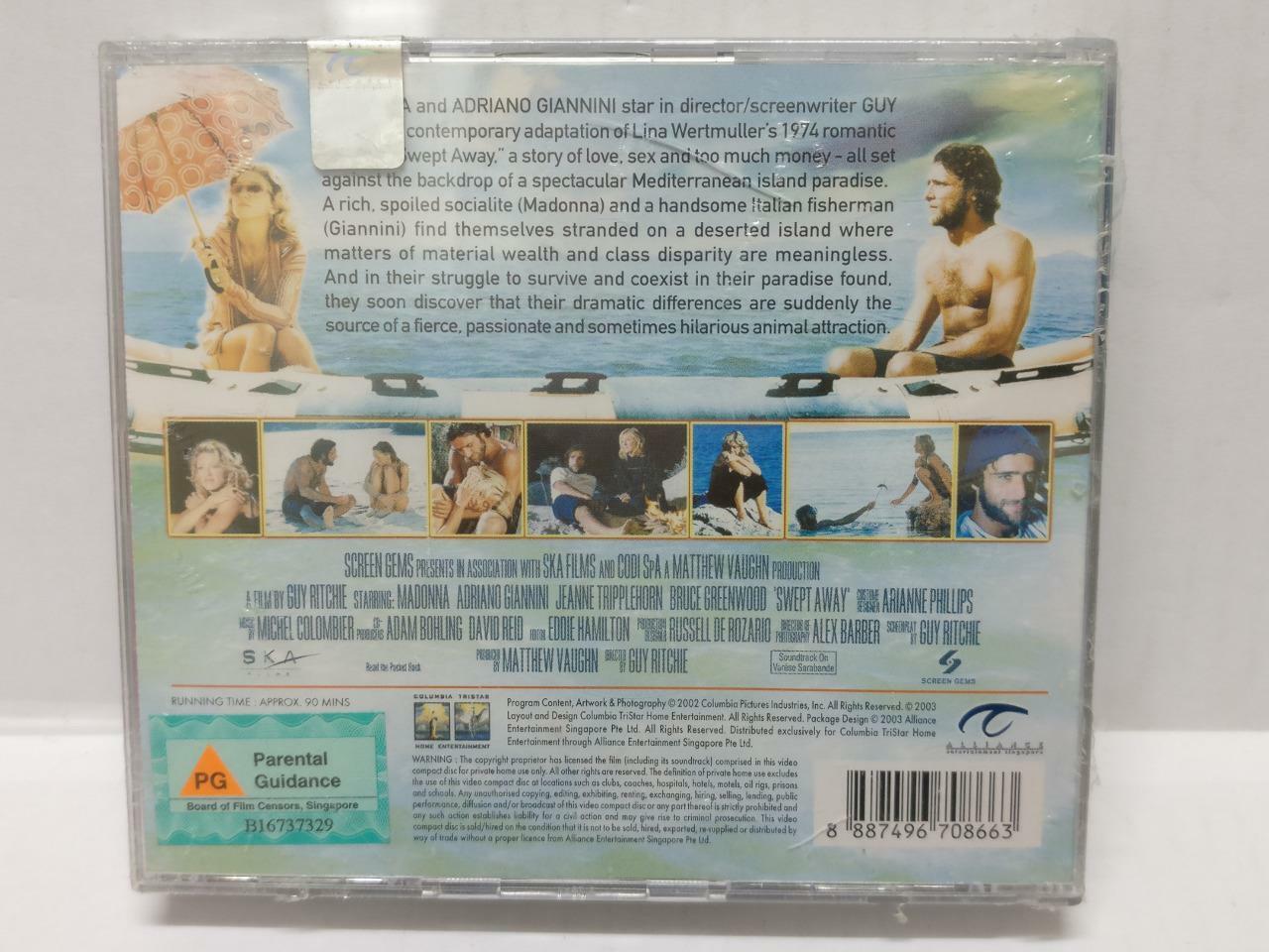LK888 New Sealed Movie Swept Away Madonna 2003 Singapore 2x VCD Video CD (CD420)