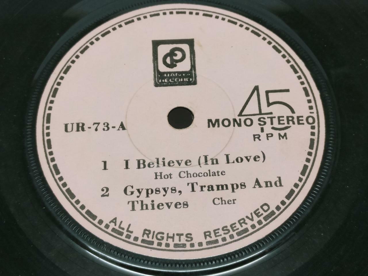 Cher The Tremeloes Helen Reddy Hot Chocolate Rare Cover Label Singapore 7" EP075