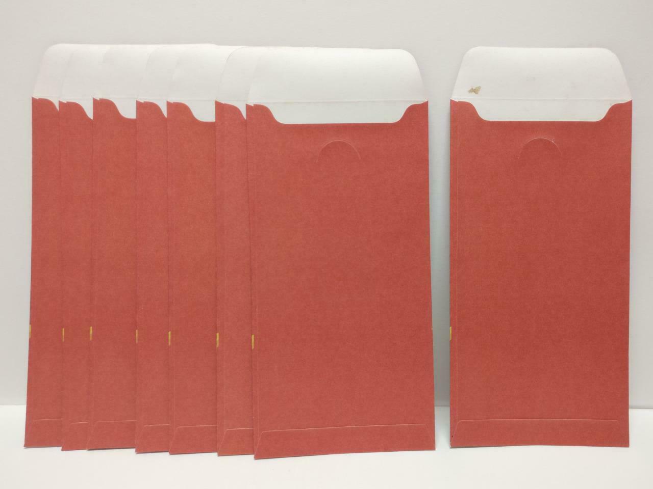 JPMorgan Ingot Orange Chinese Red Packet Money Paper Envelope x Lot of 8 P1033