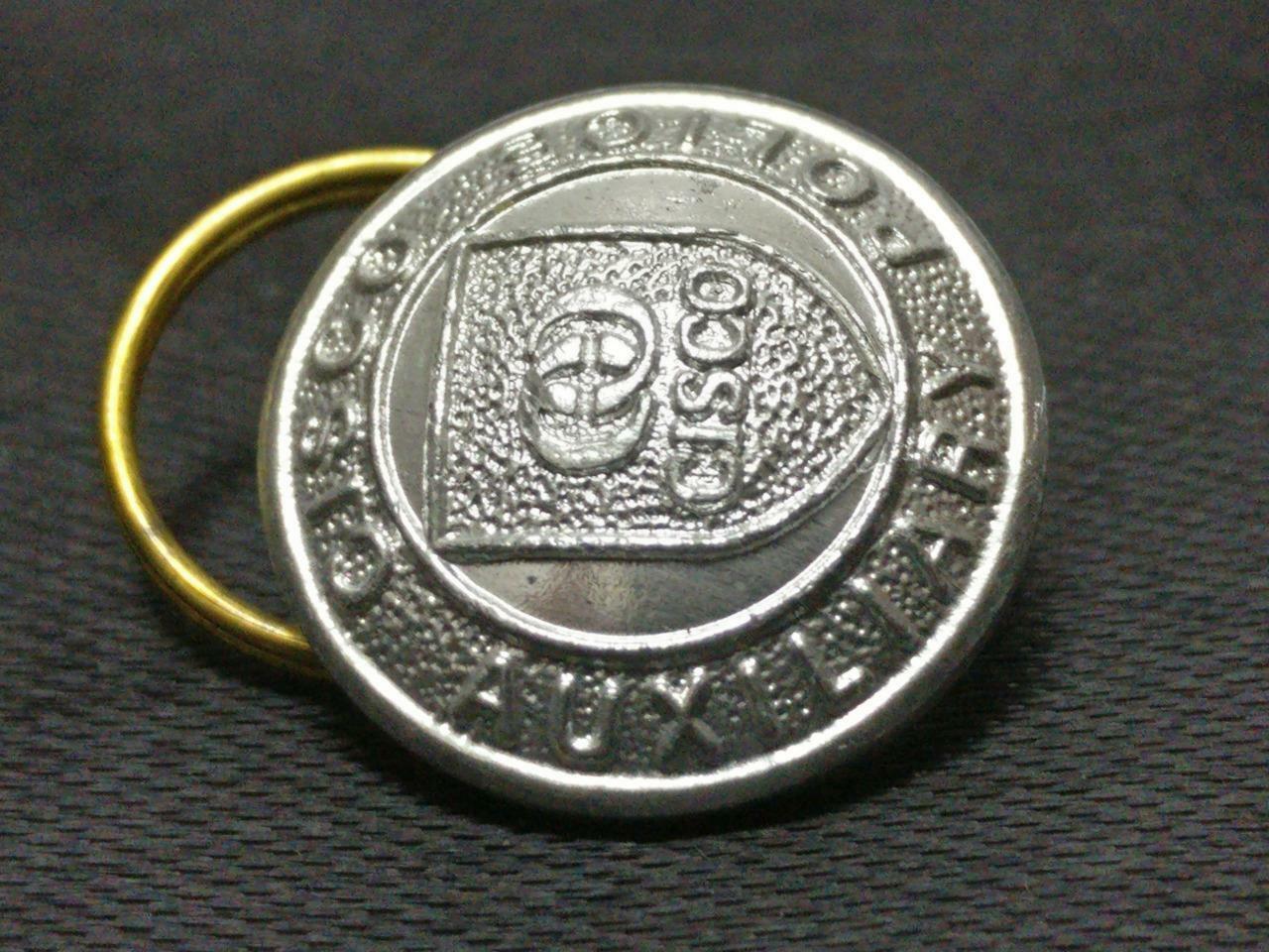 Vintage Rare Singapore Police CISCO 15mm Buttons x2 (A1875)
