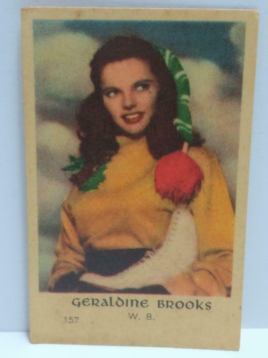 Vintage Actress Geraldine Brooks Colour Mini Photo Trading Card F/S (A2340)