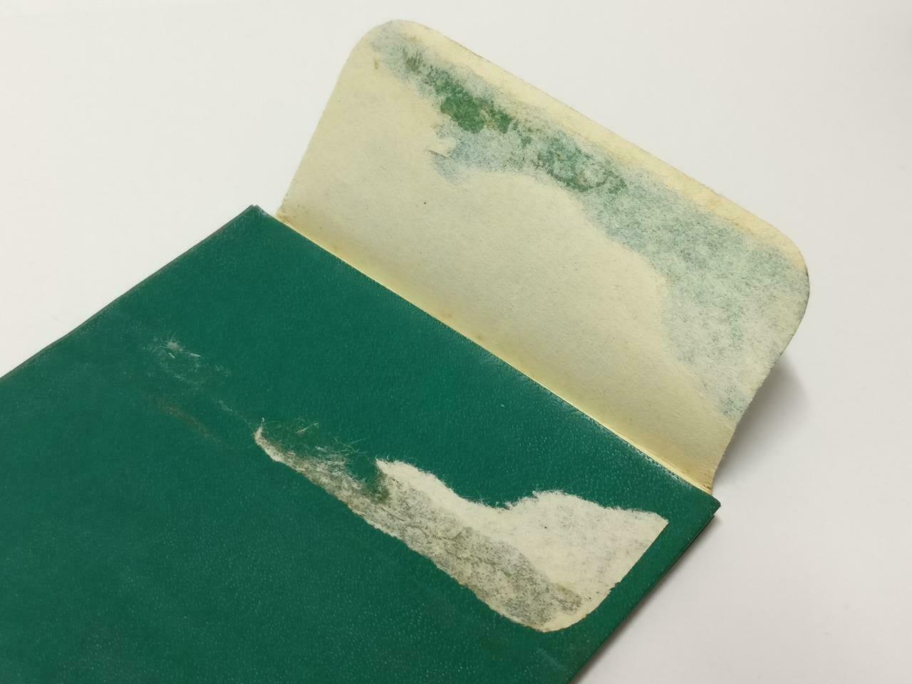 Vintage Singapore Rolex Green Colour Envelope Money Packet F/S (A2431)