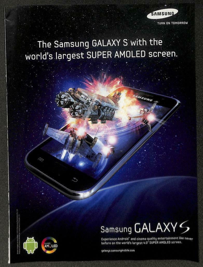 Vintage Samsung Phone TV Tablet Magazine Advertisement Print Ad x 7 (P892)