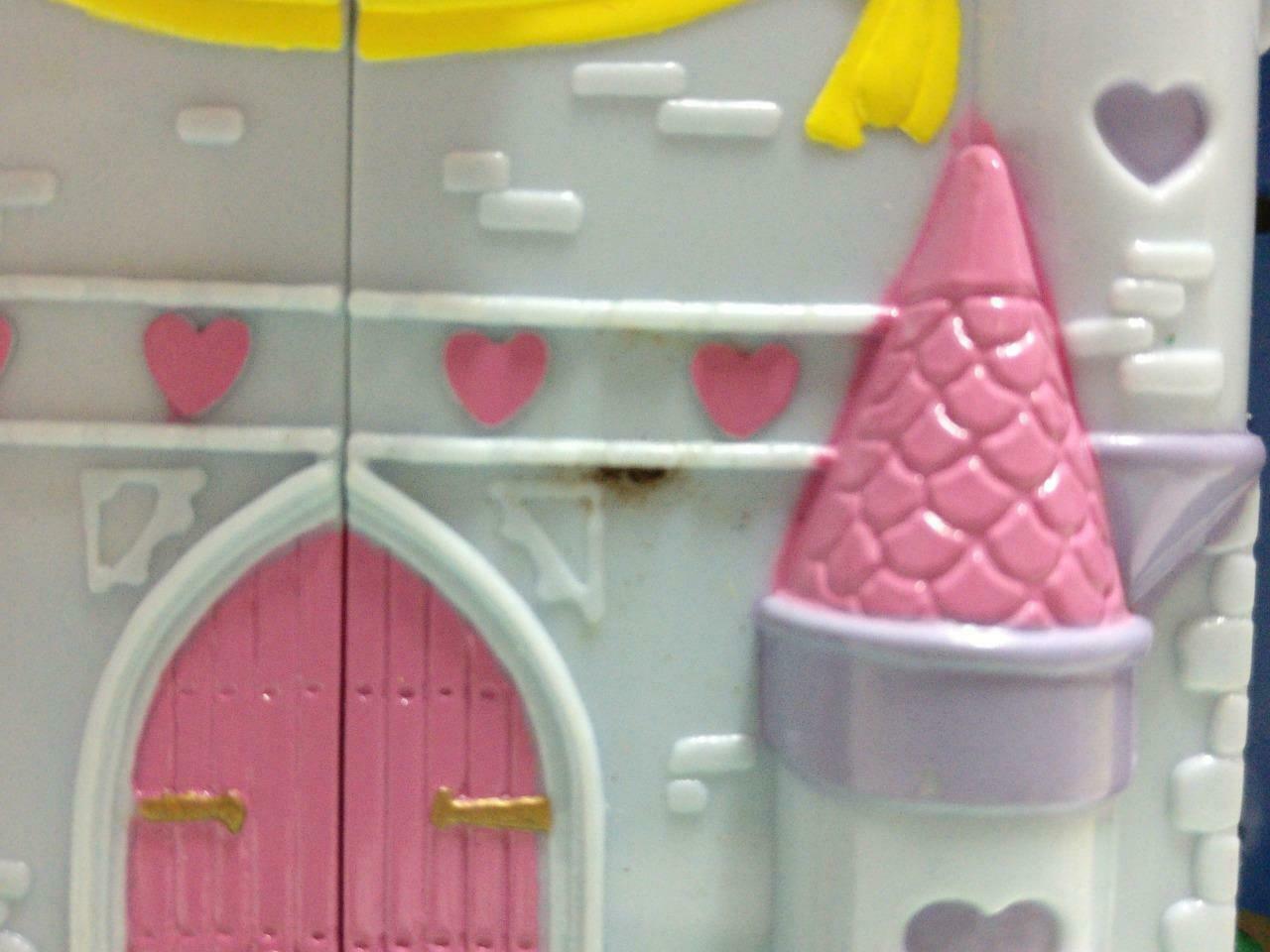 Vintage Polly Pocket 1992 Bluebird Castle Pink Heart Compact Only (FTY072)