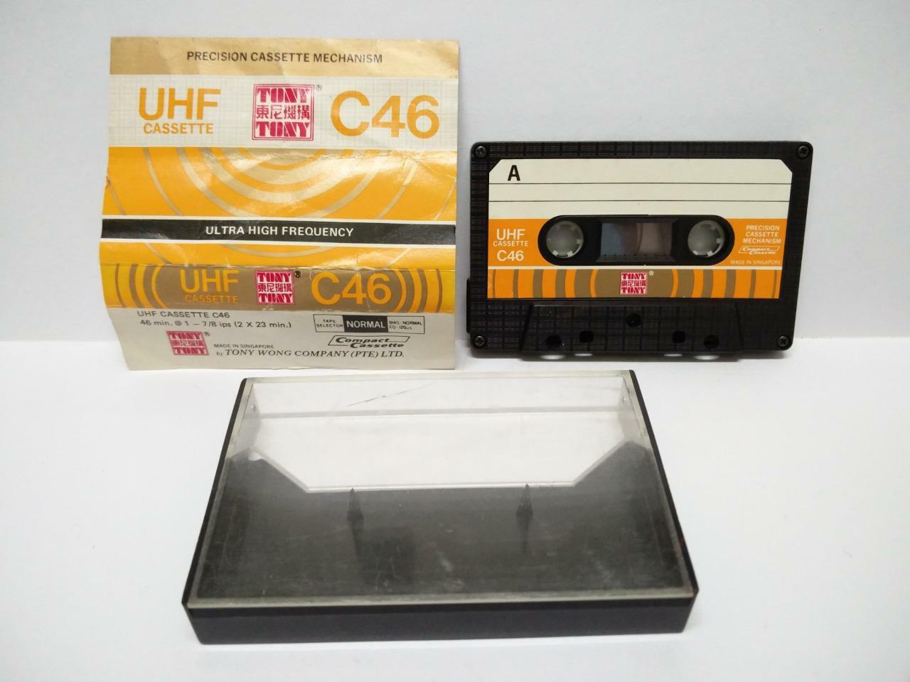Rare Used Blank Tapes Tony UHFC46 46 Mins Singapore Cassette Tape x 01 (CT035)