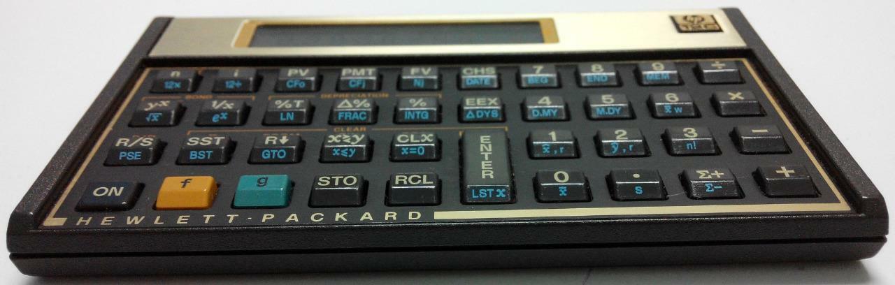Vintage Hewlett-Packard HP 12C financial Calculator (CA008)