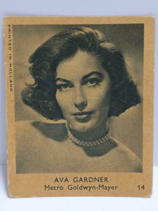 Vintage Actress Ava Gardner Mini Photocard Ephemera Paper F/S (A2379)