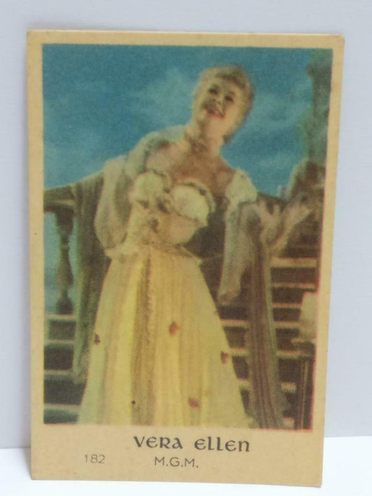 Vintage Actress Vera Ellen Colour Mini Photo Trading Card  F/S (A2344)