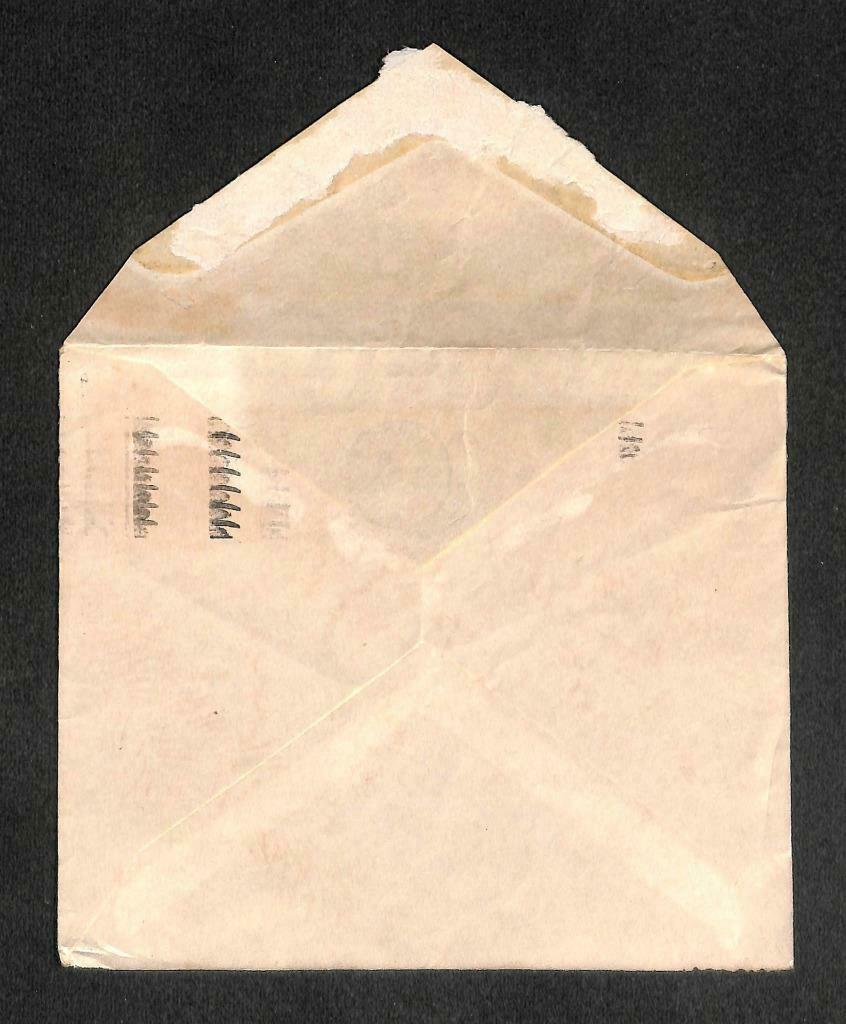 1957 Singapore 4 Cents Malaya Ship Queen Elizabath Stamp Chop Mail Cover (C1428)