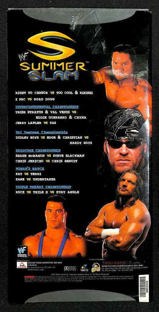 WWE WWF Wrestling Summer Slam 2000 Rare Malaysia 4x VCD Video CD OOP (A1423)