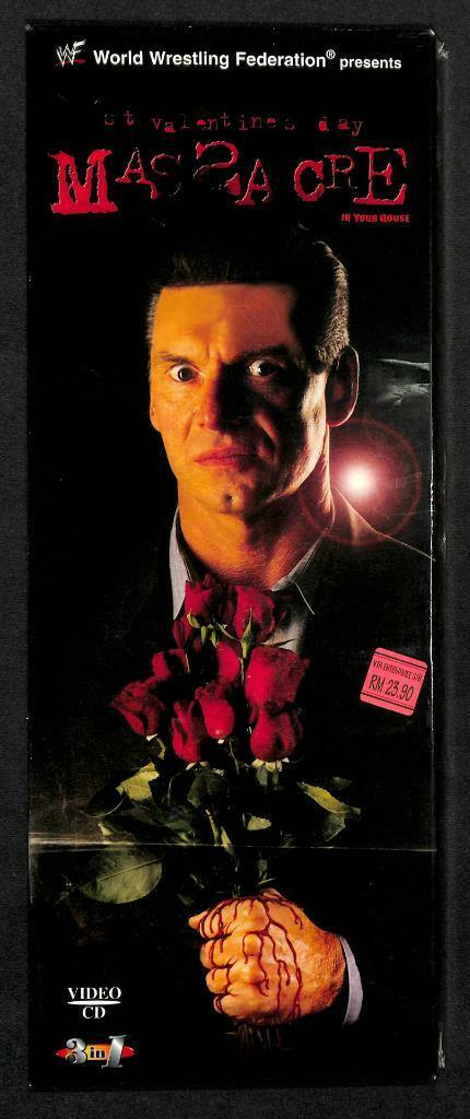 WWE WWF Wrestling Valentine's Day Massacre Malaysia 3x VCD Video CD OOP A1431
