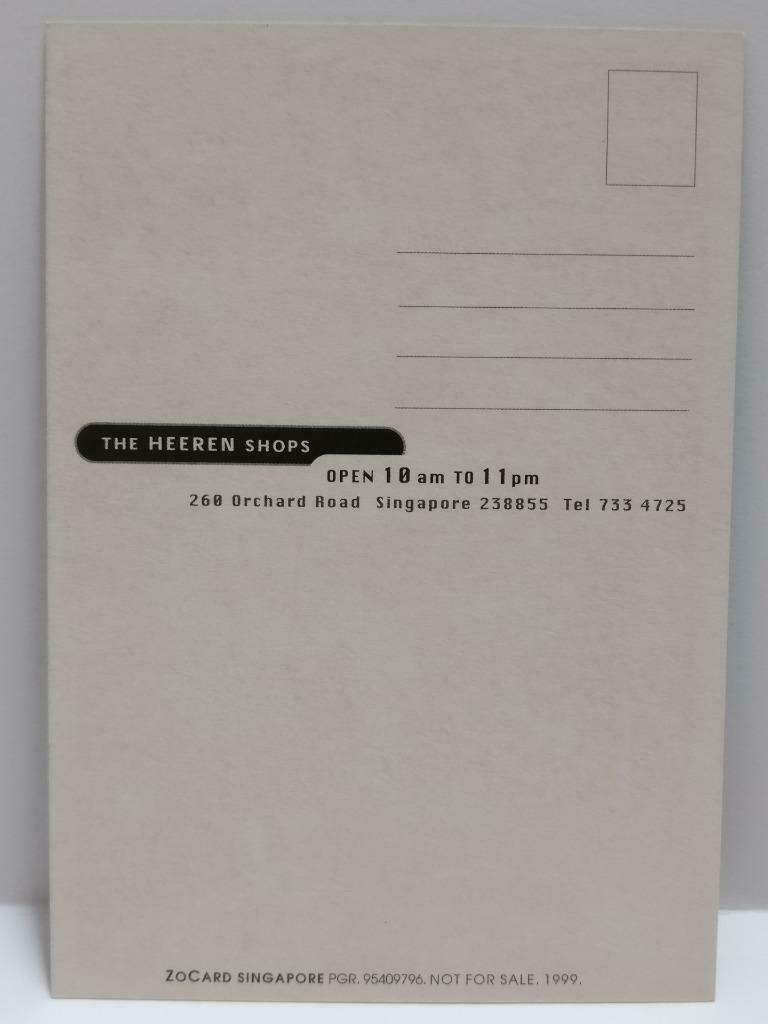 LUCKYPIGEON888 The Heeren Sexy Man Bald Tattoo Singapore Postcard (E0298)
