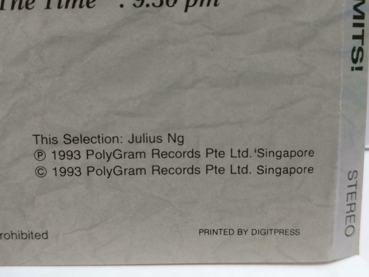 2 Unlimited No Limits Tour Commemorative 1993 Rare Mega Singapore CD (CDS285)