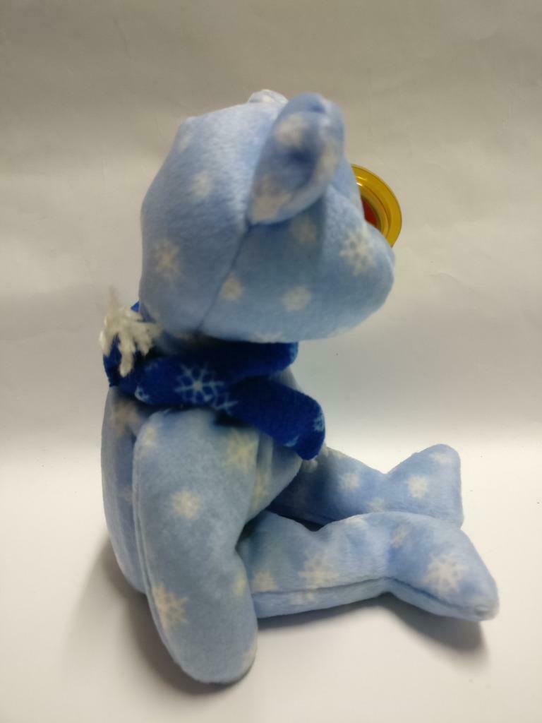 Vintage Ty Beanie Babies Bear Snowflake Scarf 1999 Plush Soft Toy F/S (PTY115)