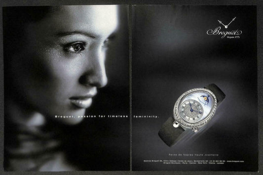 Vintage 2004 Breguet Watch Magazine Advertisement Print Ad x 2 (P988)