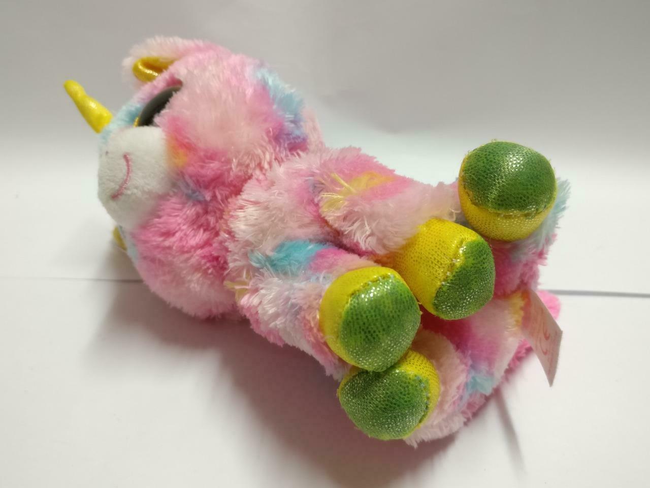 Ty Toys Cute Pink Furry Unicorn Big Eyed Beanie 6" Plush Soft Toy F/S (PTY038)