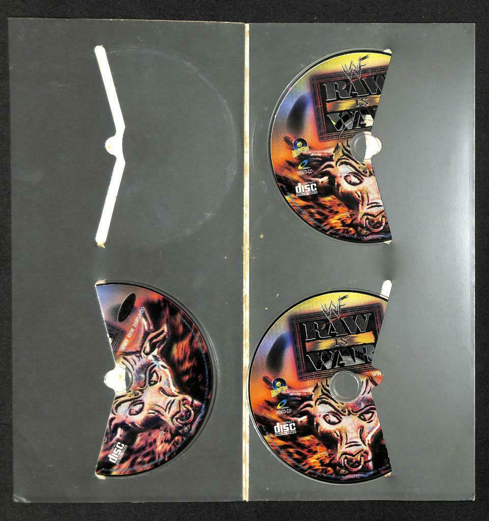 WWE WWF Wrestling RAW Is War 2000 Rare Malaysia 3x VCD Video CD OOP (A1416)