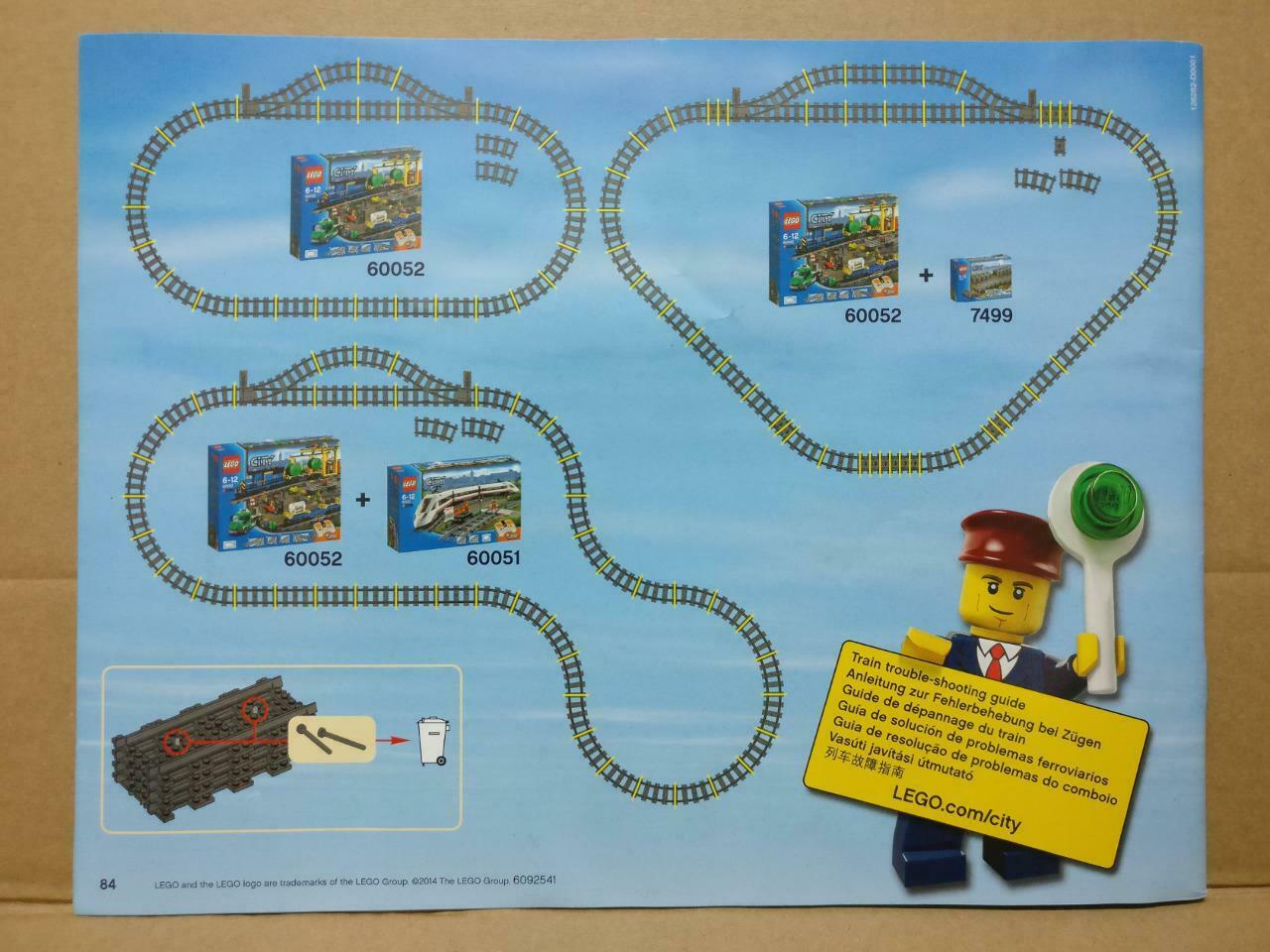 LEGO No. 60052 (2) City Manual Instructions Catalog Booklet (LG063)