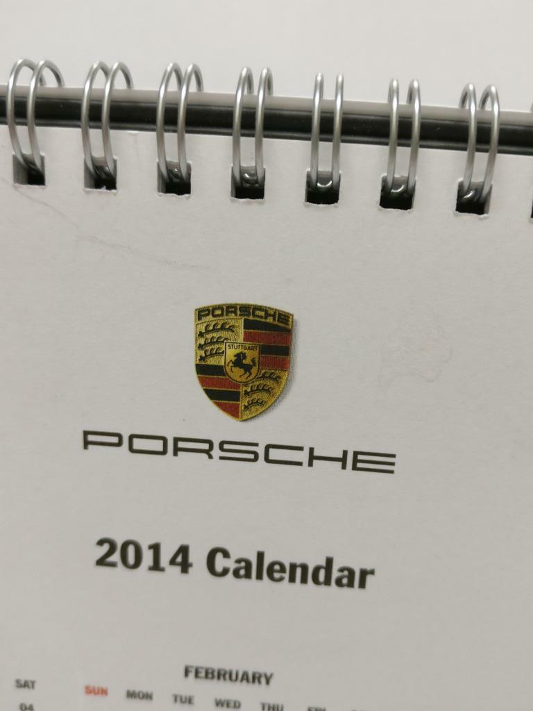Rare Porsche Cars 2014 Desk Calendar (A2090)