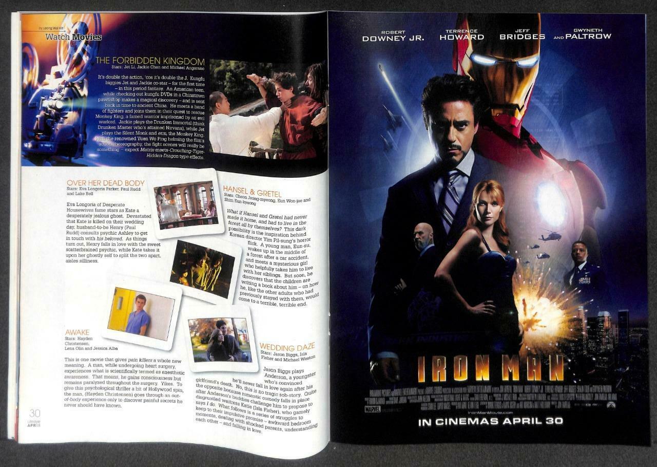 Singapore Lifestyle Magazine Iron Man Robert Downey Jr 2008 F/S M114 E