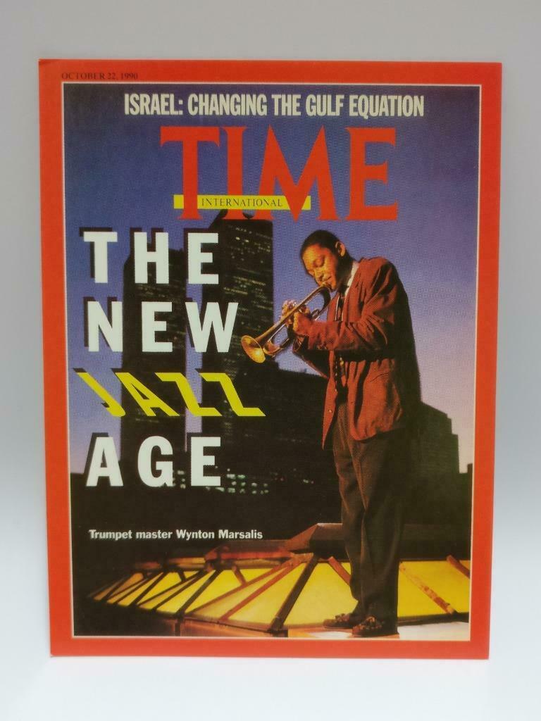 LUCKYPIGEON888 Time Magazine Trumpet Wynton Marsalis Singapore Postcard (E0002)