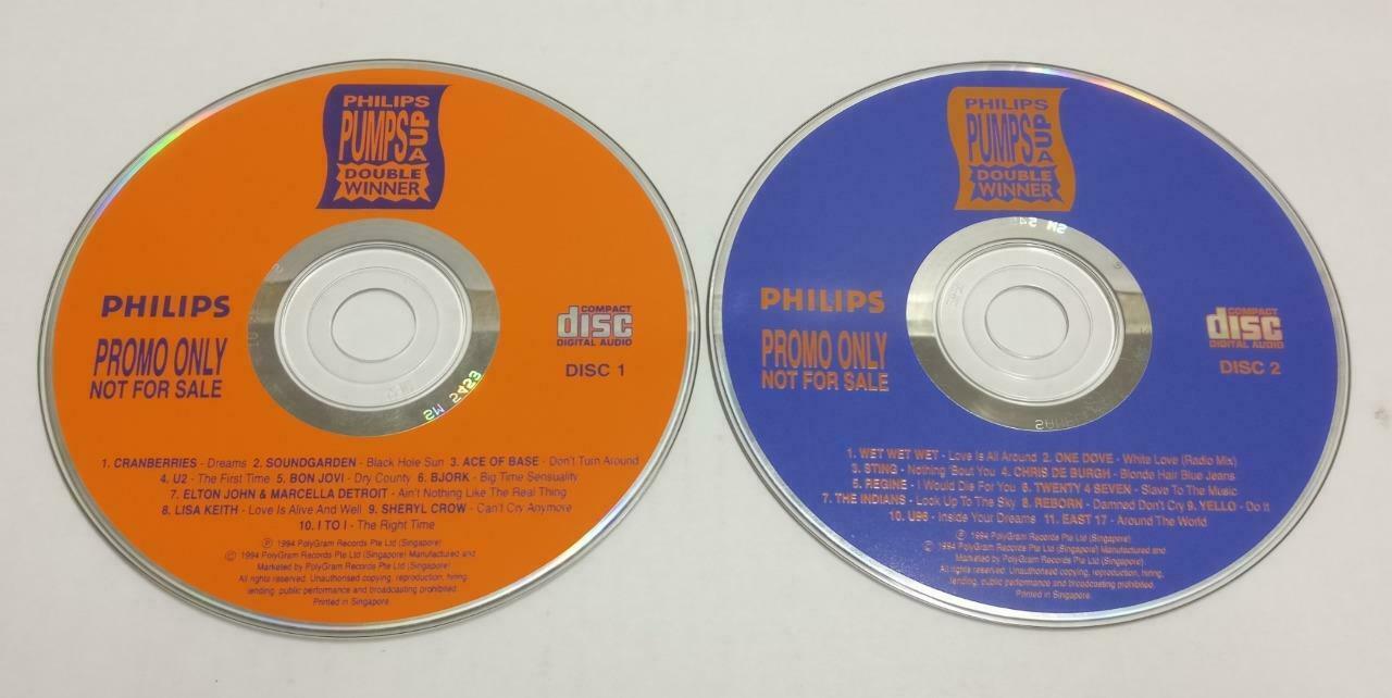 Philip Various Artist Regine U2 Bon Jovi Sting 1994 Singapore Promo 2x CD CDS327