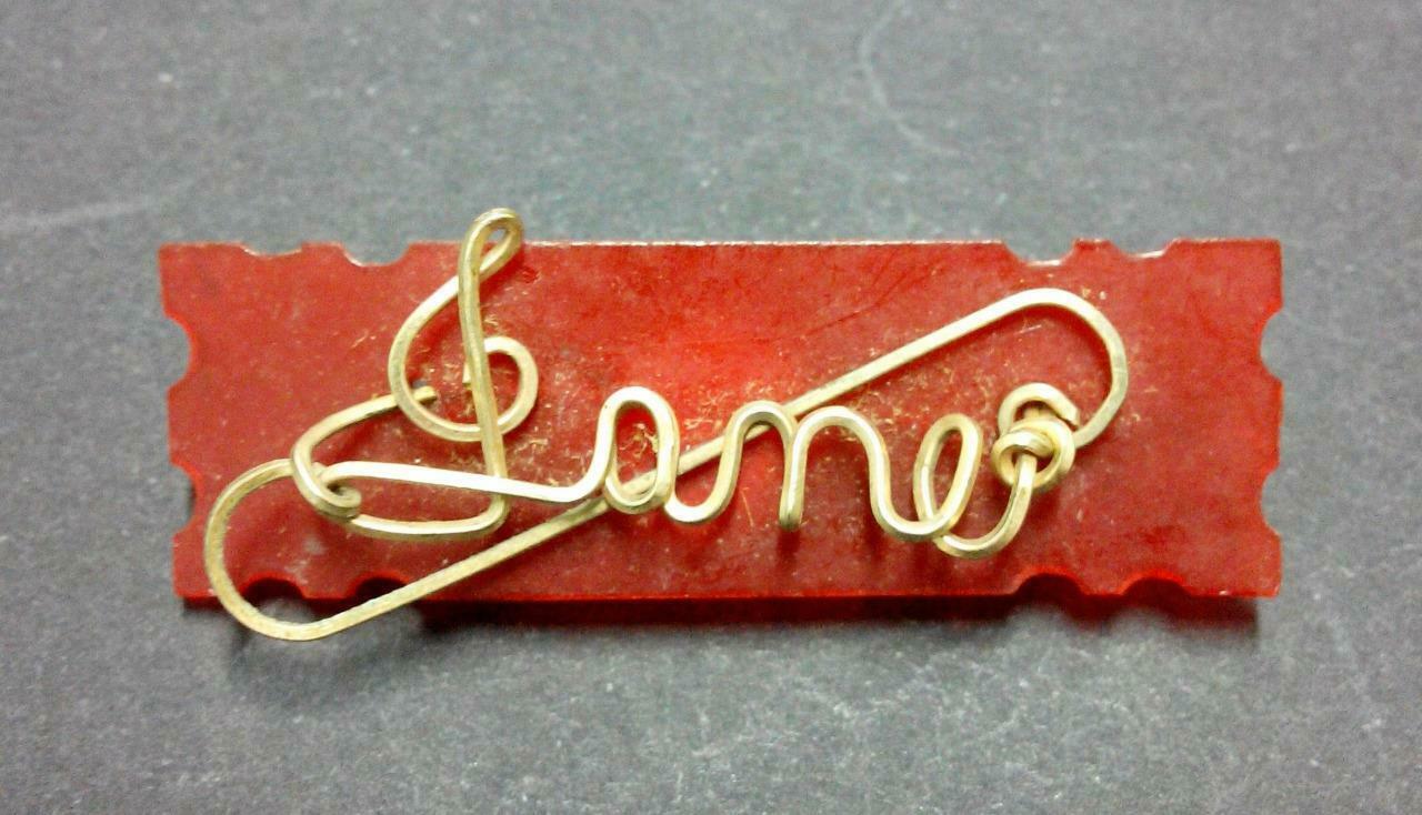 James Name Personalization Pin Badge F/S (B243)
