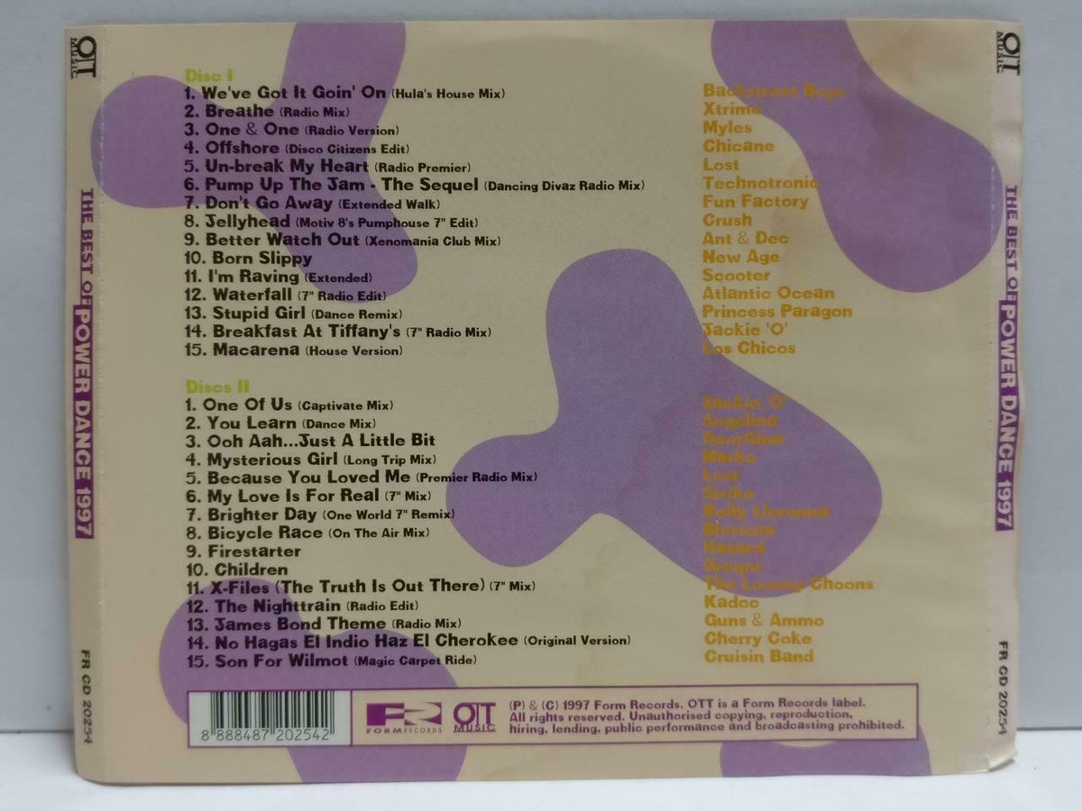 Power Dance 1997 Various Artist Marko Crush Jackie 'O' Xtrime 2x CD (CDS331)