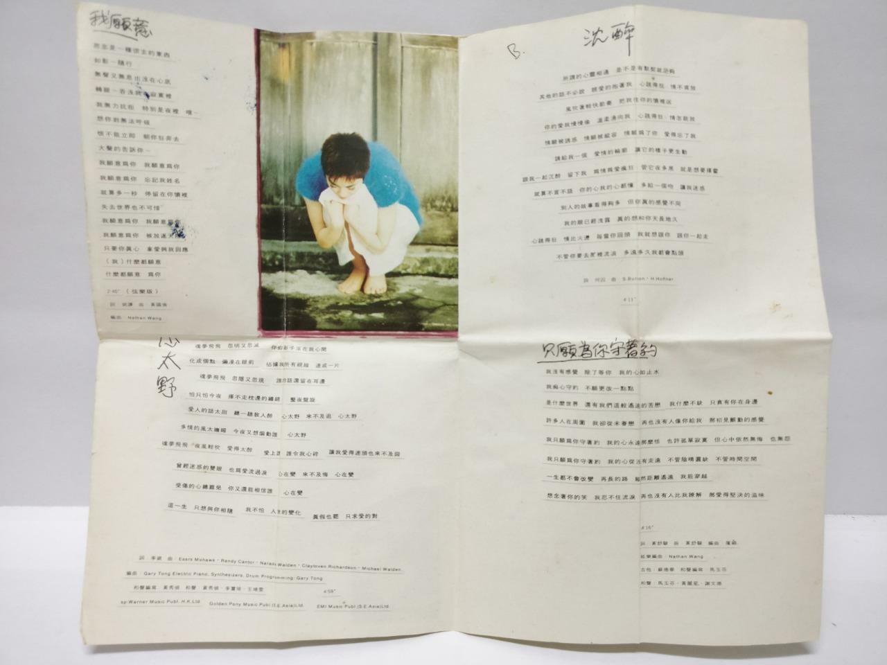 China Wang Fei Faye Wong 王靖雯 王菲 迷 磁带 卡带 1994 Rare Singapore Cassette (CT302)