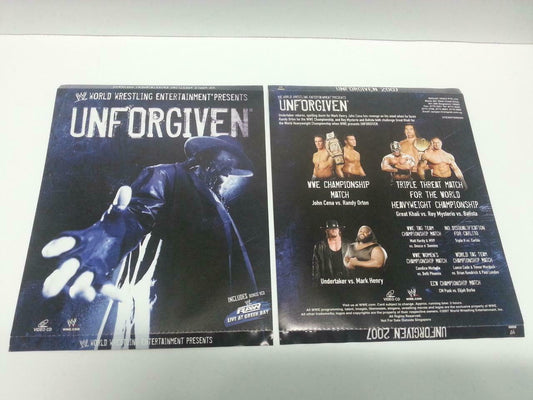 WWE WWF Wrestling Unforgiven 2007 Singapore Only 4x VCD Video CD OOP (A838)