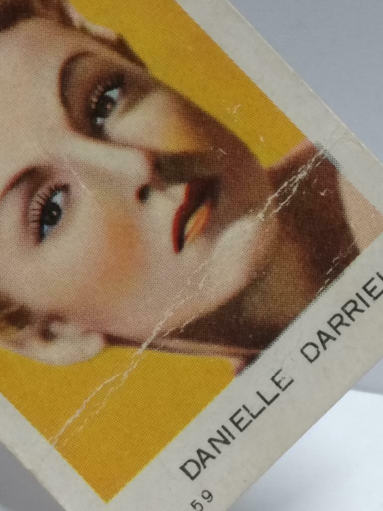 Vintage Actress Danielle Darrieux Colour Mini Photo Trading Card  F/S (A2365)