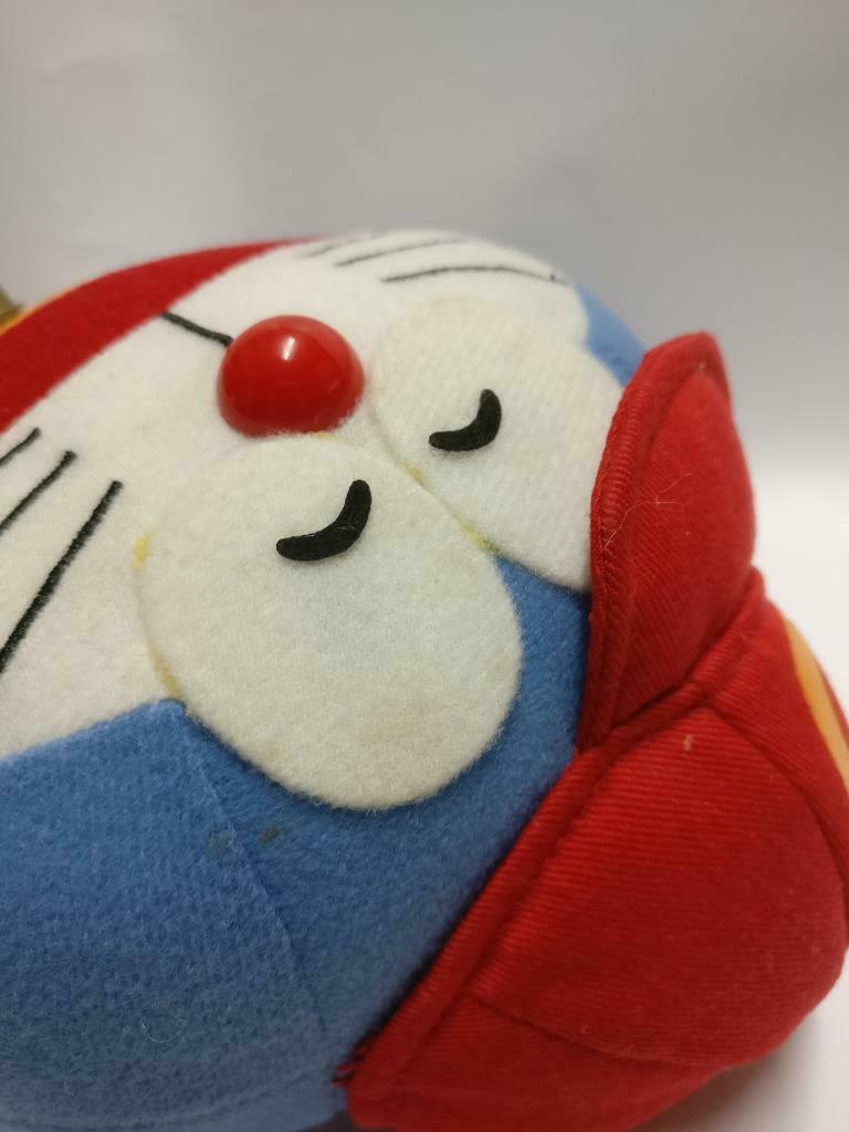 Doraemon With Backpack Red Hat Cap 9" Plush Soft Toy F/S (PTY009)