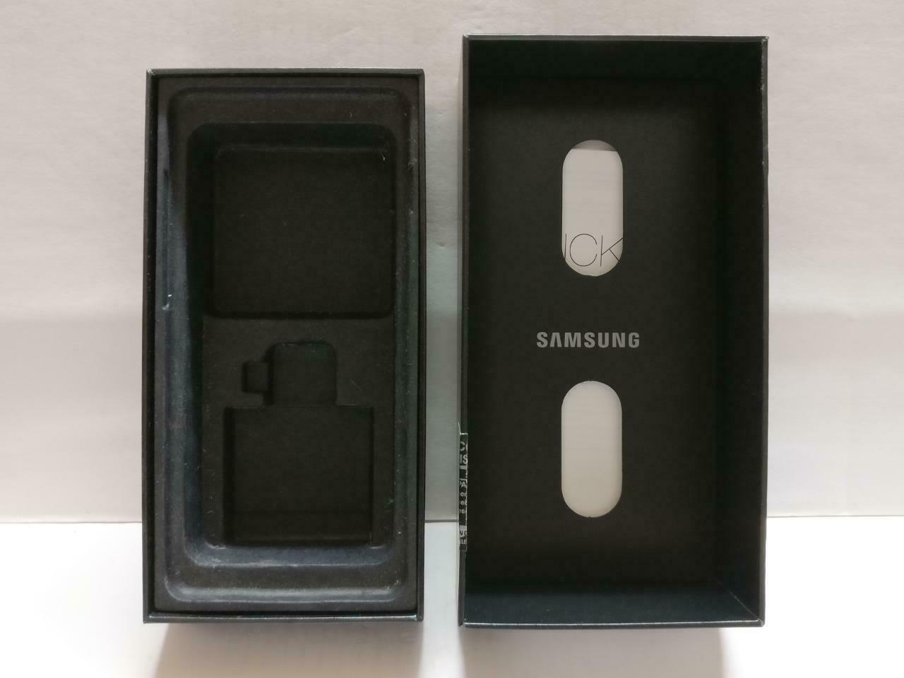Samsung Galaxy S10+ 128GB SIM Pin+Clear Back Case Black Empty Box Only (BX082)