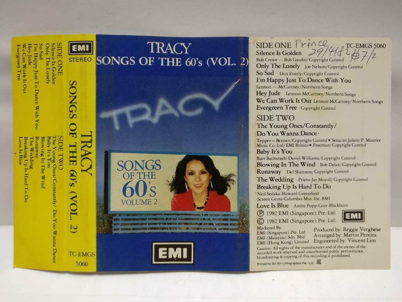 Taiwan Tracy Huang 黄露仪 磁带 卡带 1982 Singapore EMI English Cassette CT582