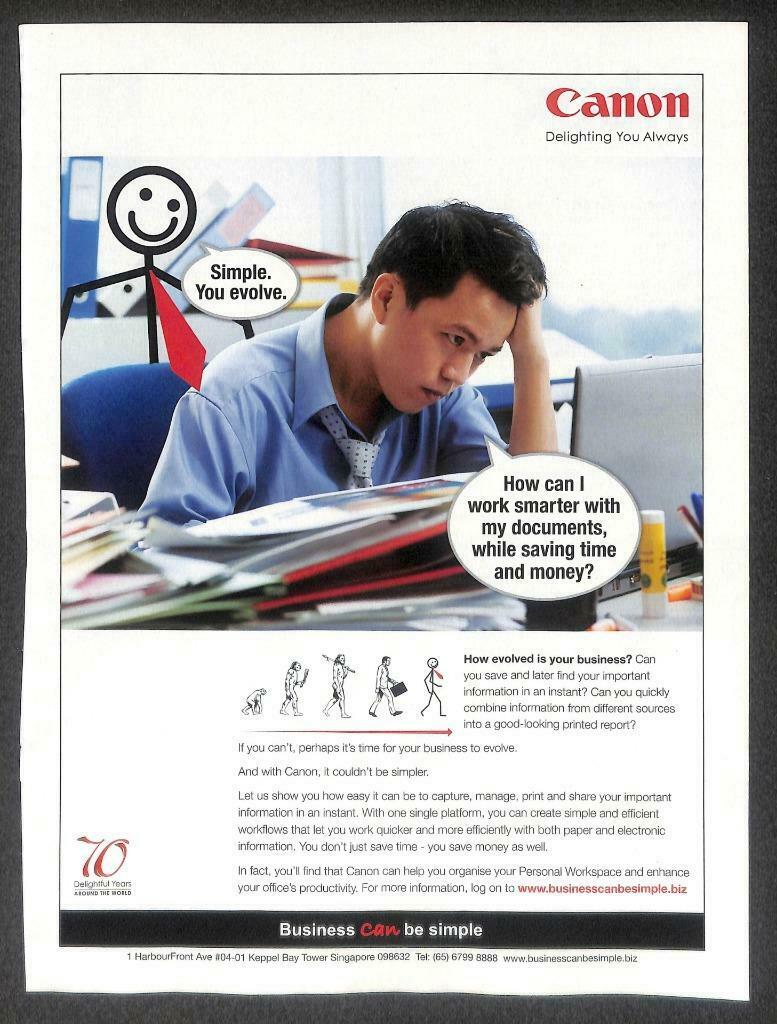 Vintage Canon Camera Copier Printer Magazine Advertisement Print Ad x 9 (P905)