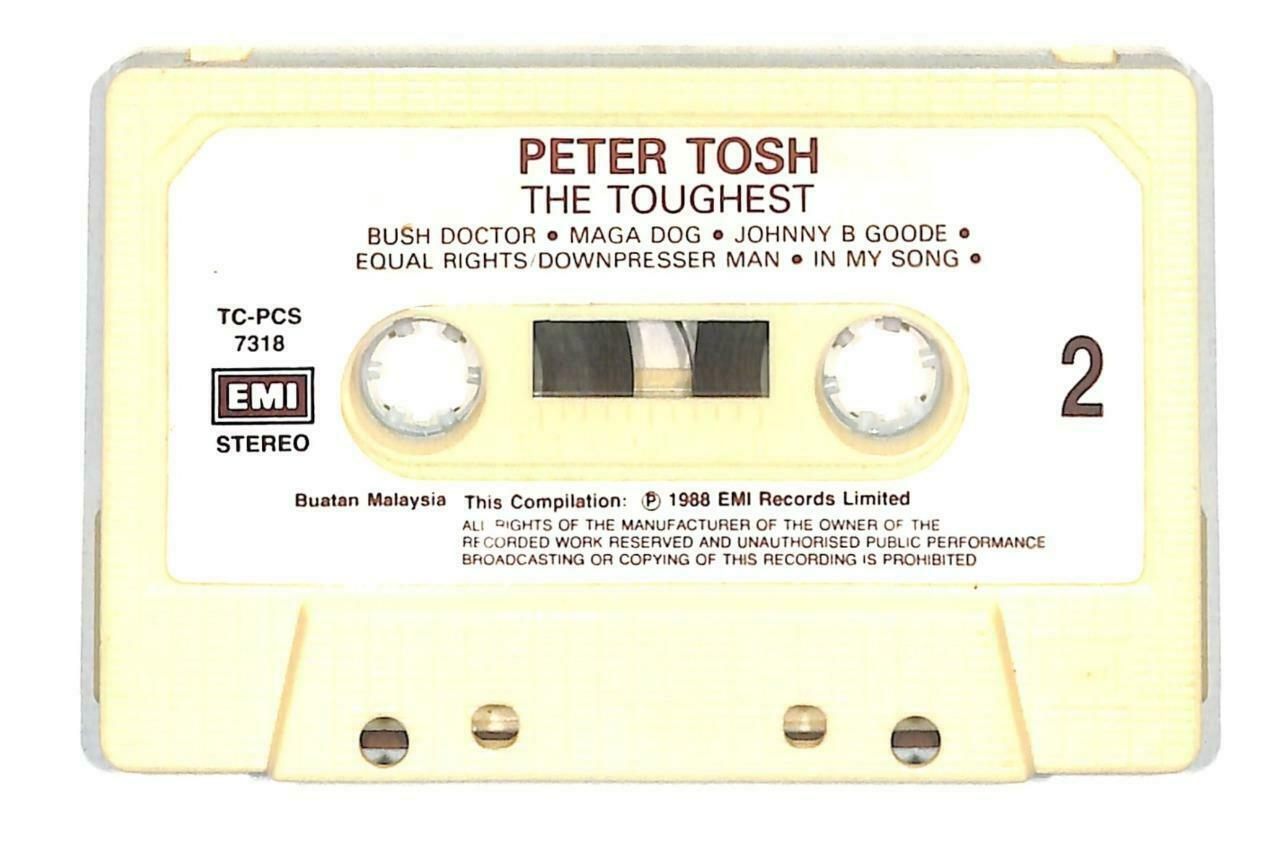 Rare Peter Tosh The Toughest Songs 1978 - 1987 Malaysia English Cassette CT879