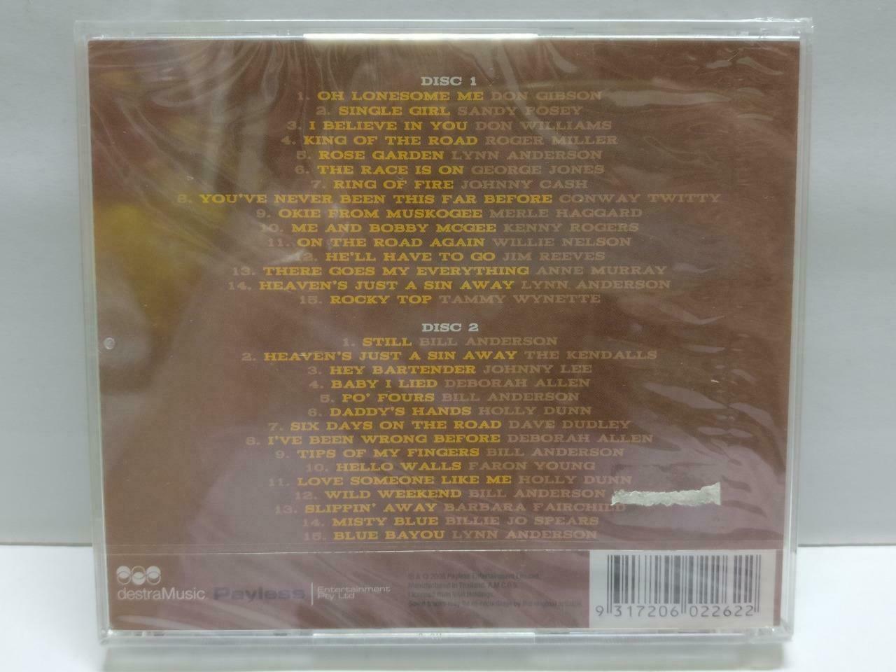 Sealed Various Artists Don Gibson Kenny Rogers 2008 Rare Thailand 2x CD (CD895)