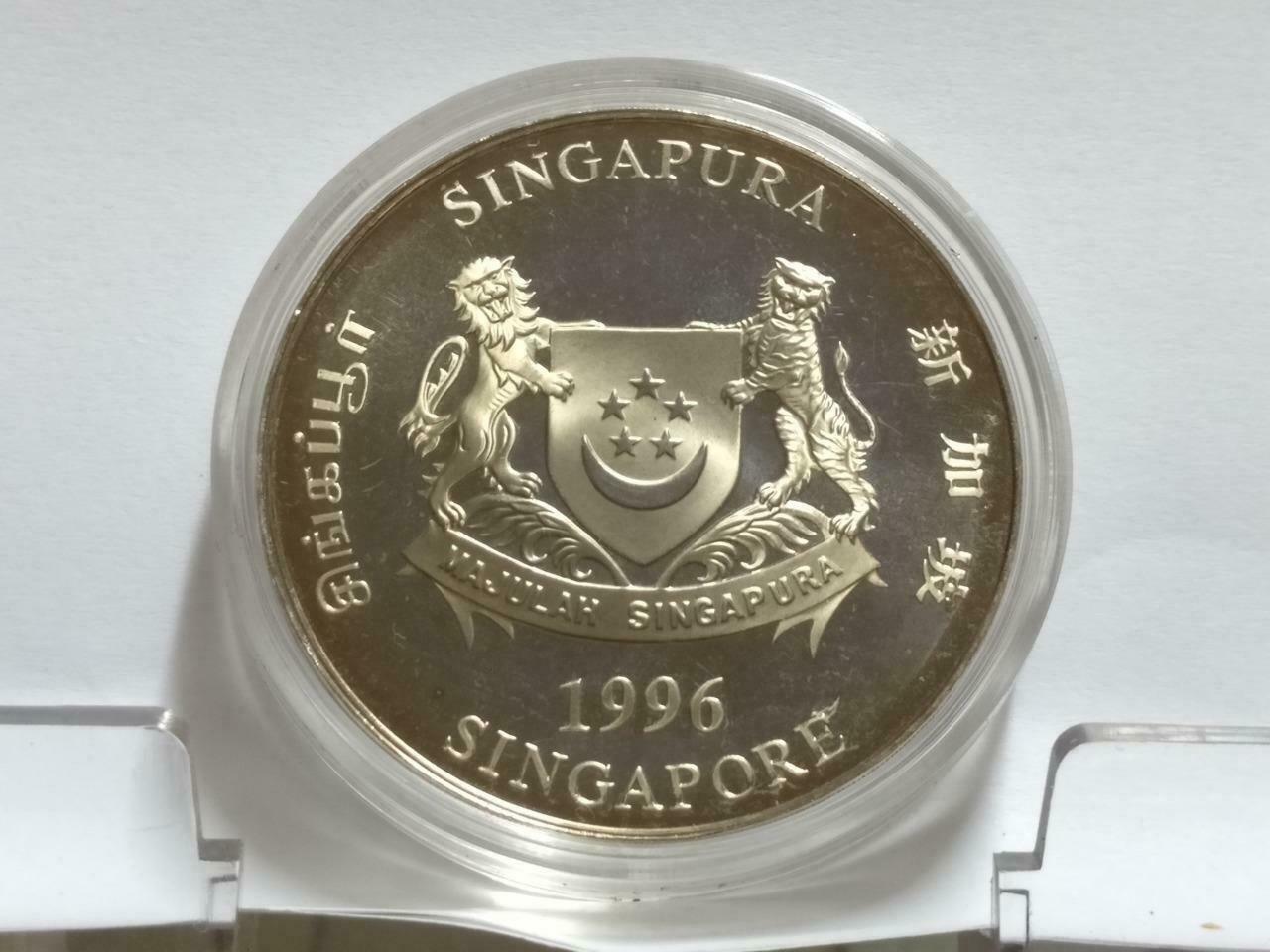 Singapore $10 Rat 1996 2nd Series Zodiac Copper Nickel Coin (C028)