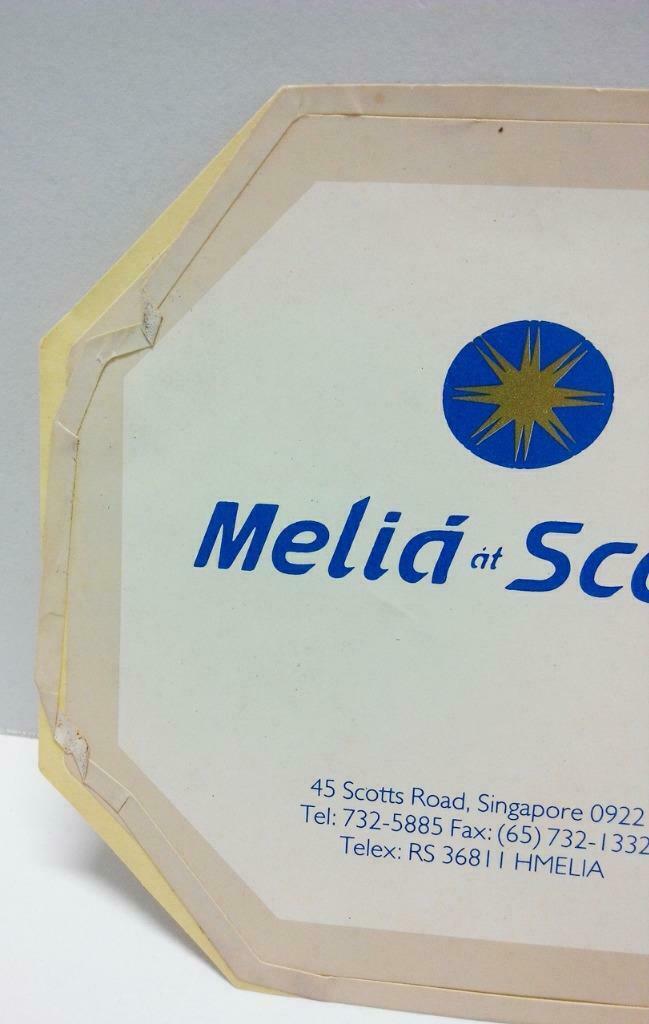 Vintage 80’s Sticker Melia at Scotts F/S (A791)