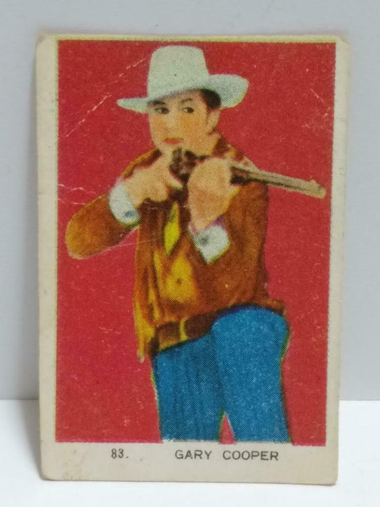 Vintage Actor Gary Cooper Colour Mini Photo Trading Card F/S (A2324)