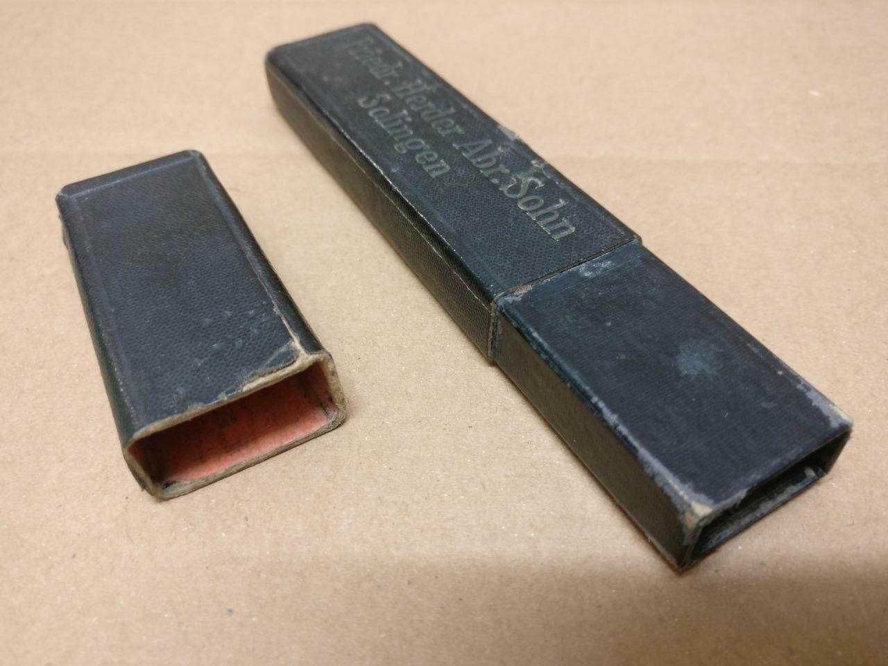 Vintage Friedr Herder ABR Sohn Solingen Germany Razor Shave Ready w/ Box (A1881)