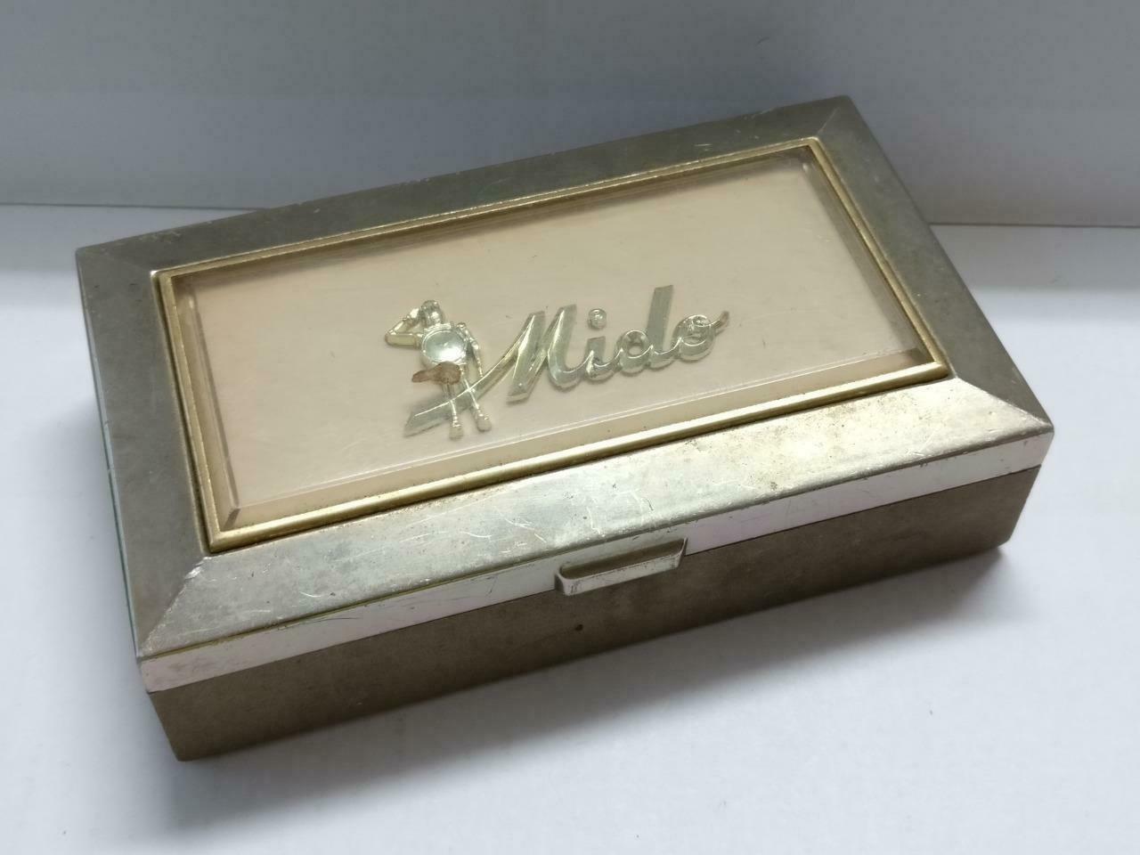 Vintage Mido Watch Ocean Star Metal Empty Box Defective Need Repair parts BX019