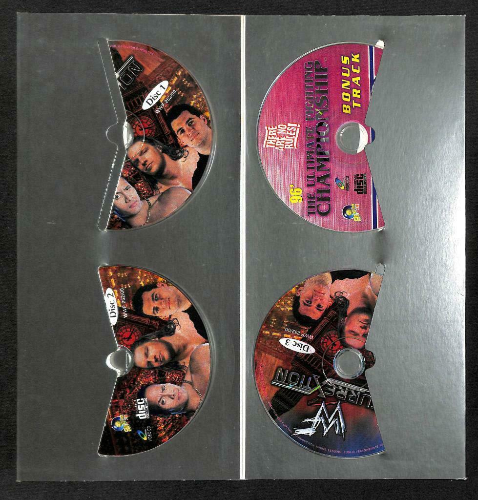 WWE WWF Wrestling Insurrextion 2000 Rare Malaysia 4x VCD Video CD OOP (A1420)