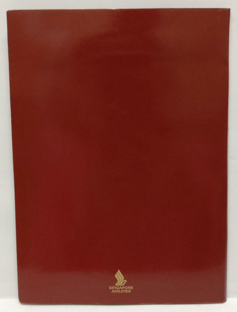 Singapore Airlines SIA First Class Note Memo Pad Writing Set & 2 Postcard C2272