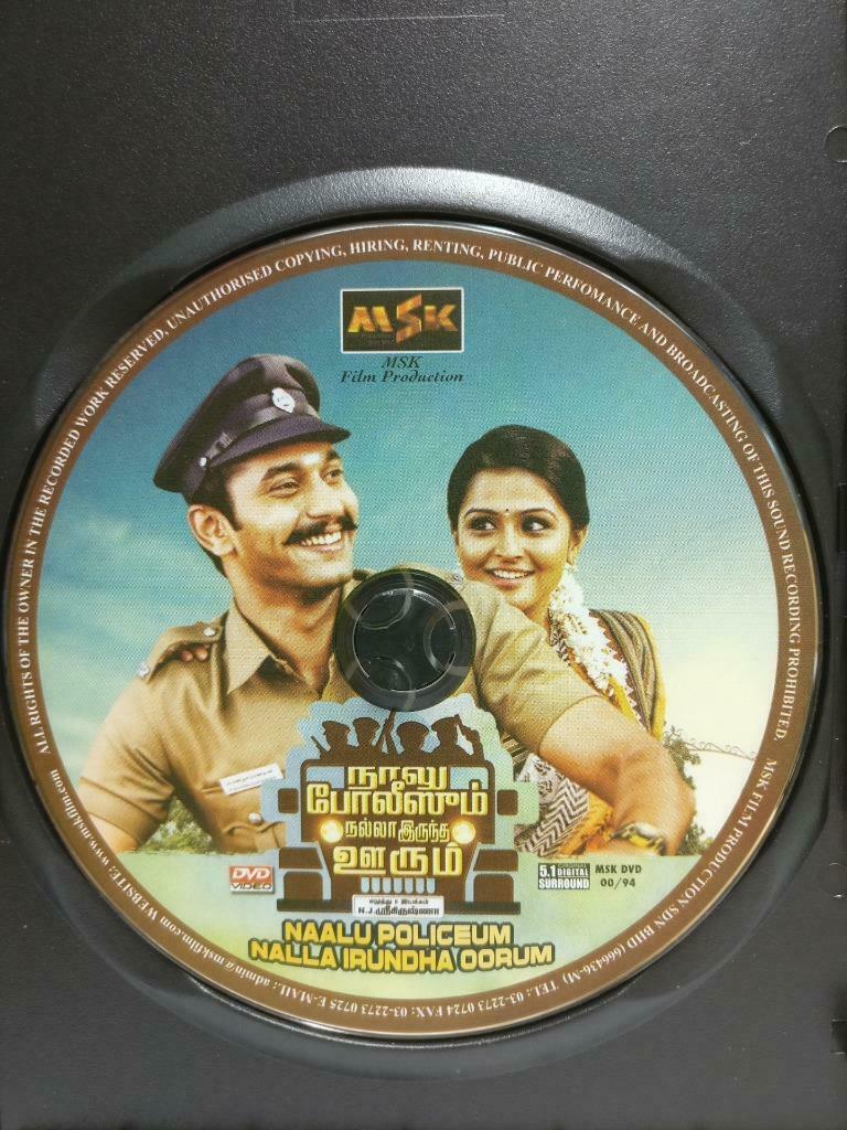 India Bollywood Tamil Movie Naalu Policeum Arulnithi Malaysia DVD Eng Sub CD1025