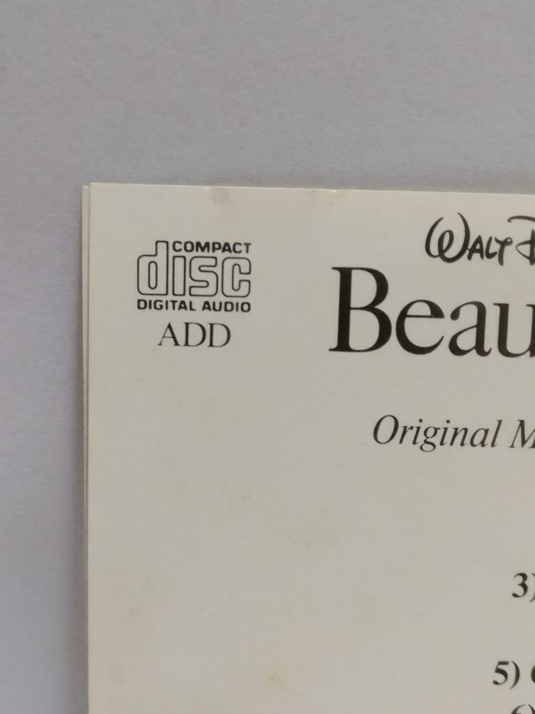 Walt Disney Beauty & The Beast OST Movie Soundtrack 1991 Singapore CD (CDS251)