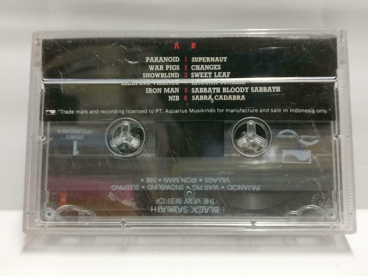 The Very Best Of Black Sabbath 1993 Rare Indonesia Only English Cassette CT470